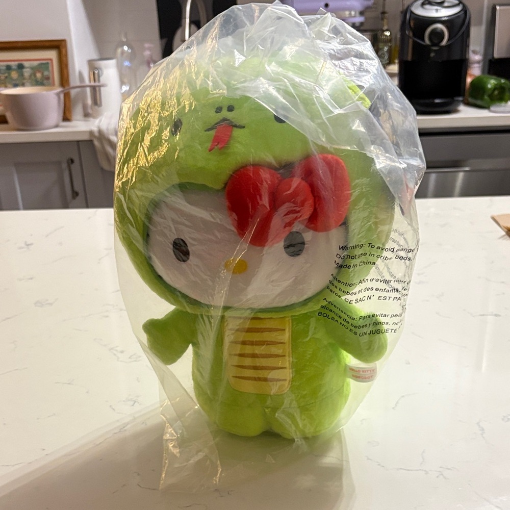 Hello Kitty Kidrobot Plush in Lime Green